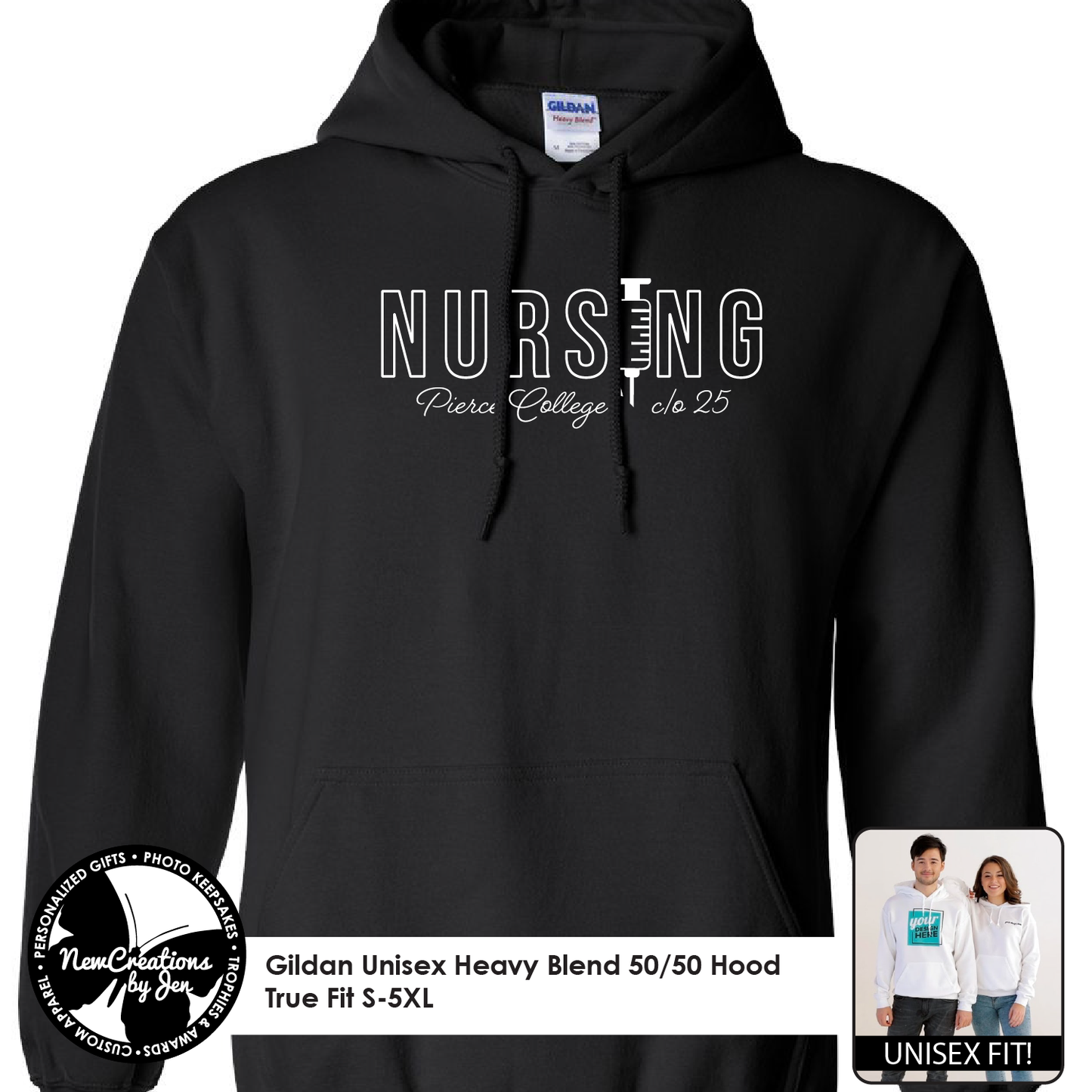 Pierce College Nursing Hooded Sweatshirt