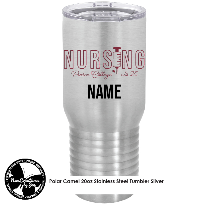 Pierce College Nursing Stainless Steel Tumblers