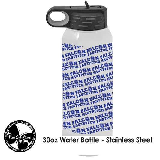 OMS Fastpitch - Botella de agua de acero inoxidable