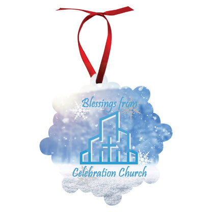 Custom Double-Sided Aluminum Photo Ornaments – Full-Color, Gloss Finish