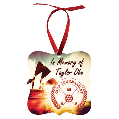 Custom Double-Sided Aluminum Photo Ornaments – Full-Color, Gloss Finish