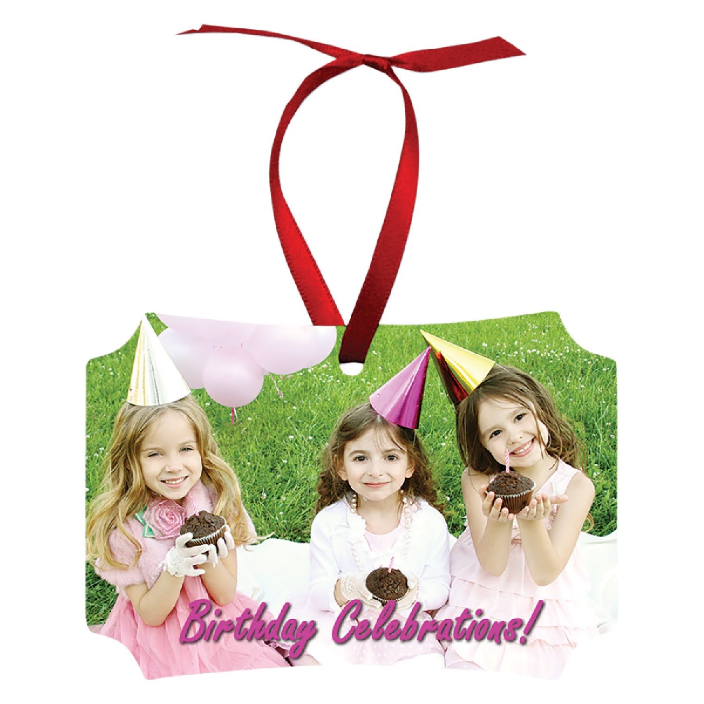 Custom Double-Sided Aluminum Photo Ornaments – Full-Color, Gloss Finish