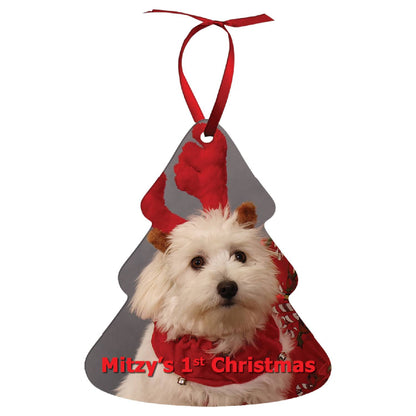 Custom Double-Sided Aluminum Photo Ornaments – Full-Color, Gloss Finish