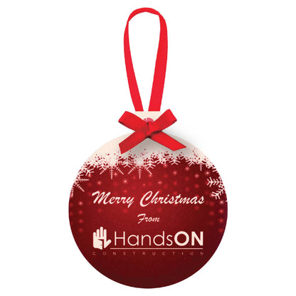 Custom Double-Sided Aluminum Photo Ornaments – Full-Color, Gloss Finish