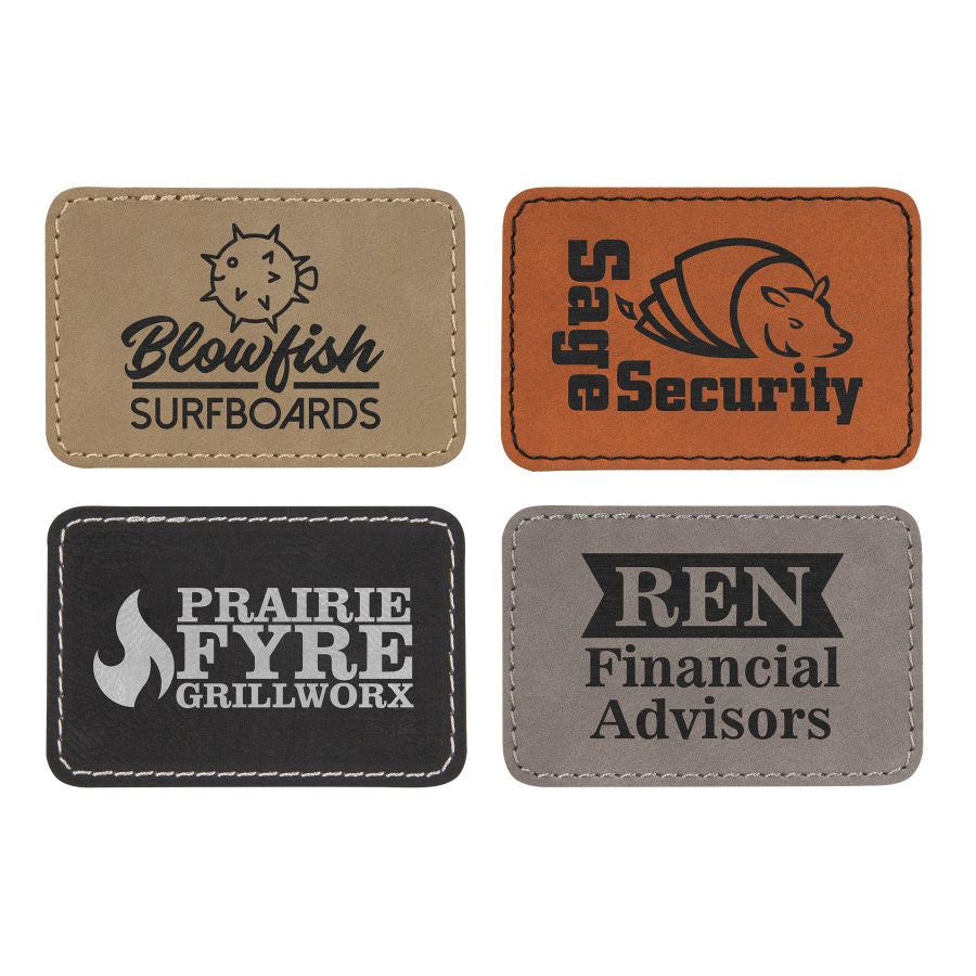 Iron-On Leatherette Patches - Rectangle-ish