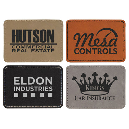 Iron-On Leatherette Patches - Rectangle-ish