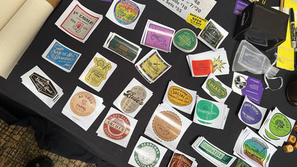 Variedad de pegatinas de la serie de souvenirs de Randland