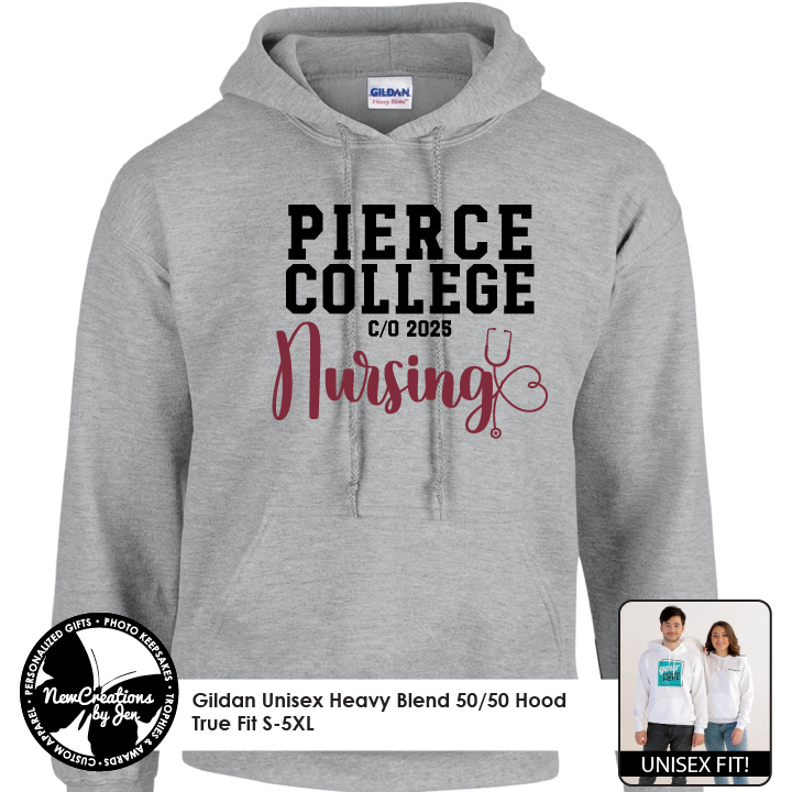 Pierce College Nursing Hooded Sweatshirt