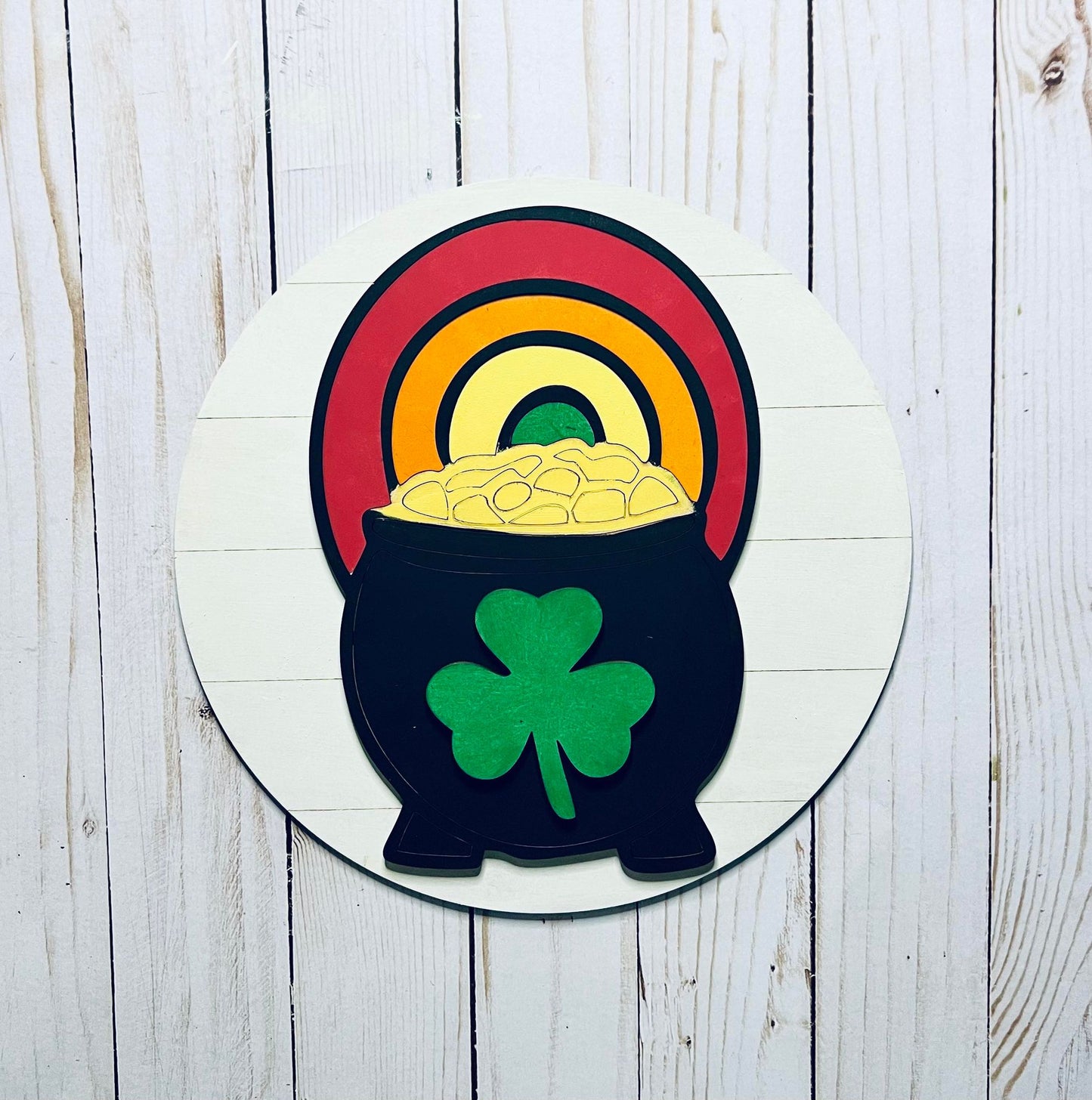 Lucky Pot of Gold New Creations By Kid's Ready to Paint Kit