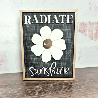 Bees & Blooms Mini Sign Trio