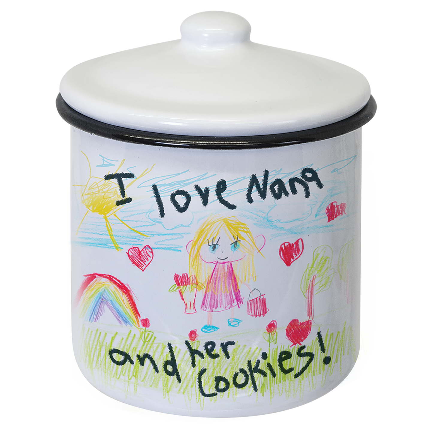 Personalized Canister with Lid