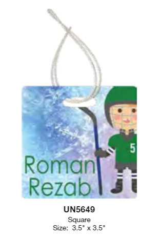 Thick Plastic Bag Tags  Double-Sided Personalized