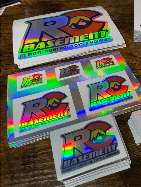Pegatinas holográficas a todo color y resistentes al agua