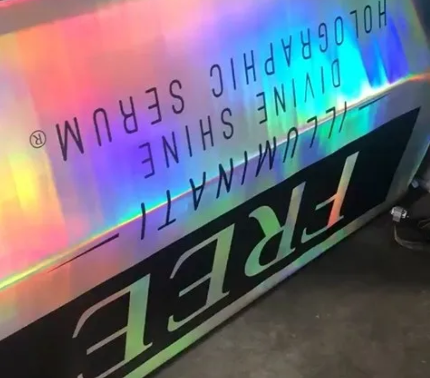 Pegatinas holográficas a todo color y resistentes al agua