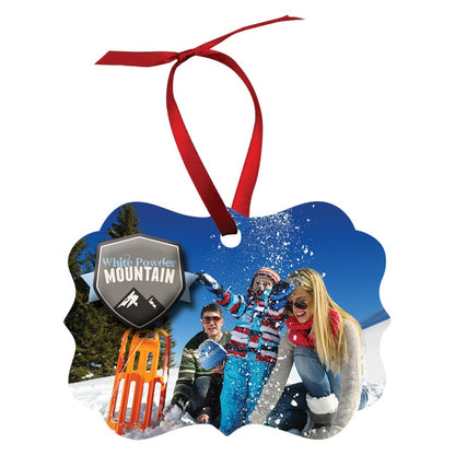Custom Double-Sided Aluminum Photo Ornaments – Full-Color, Gloss Finish