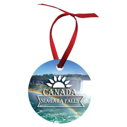 Custom Double-Sided Aluminum Photo Ornaments – Full-Color, Gloss Finish