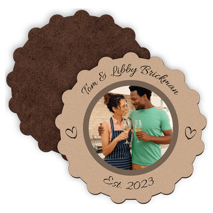 Bottlecap Shaped Coaster - Great for Anniversaries, Showers & Weddings!