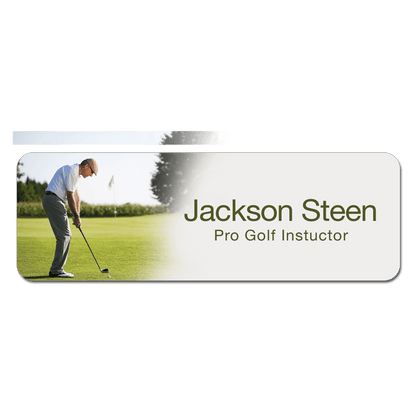 Name Badges with Magnet Backing