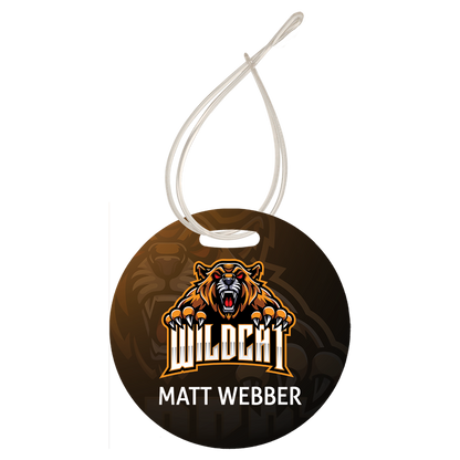 Thick Plastic Bag Tags  Double-Sided Personalized