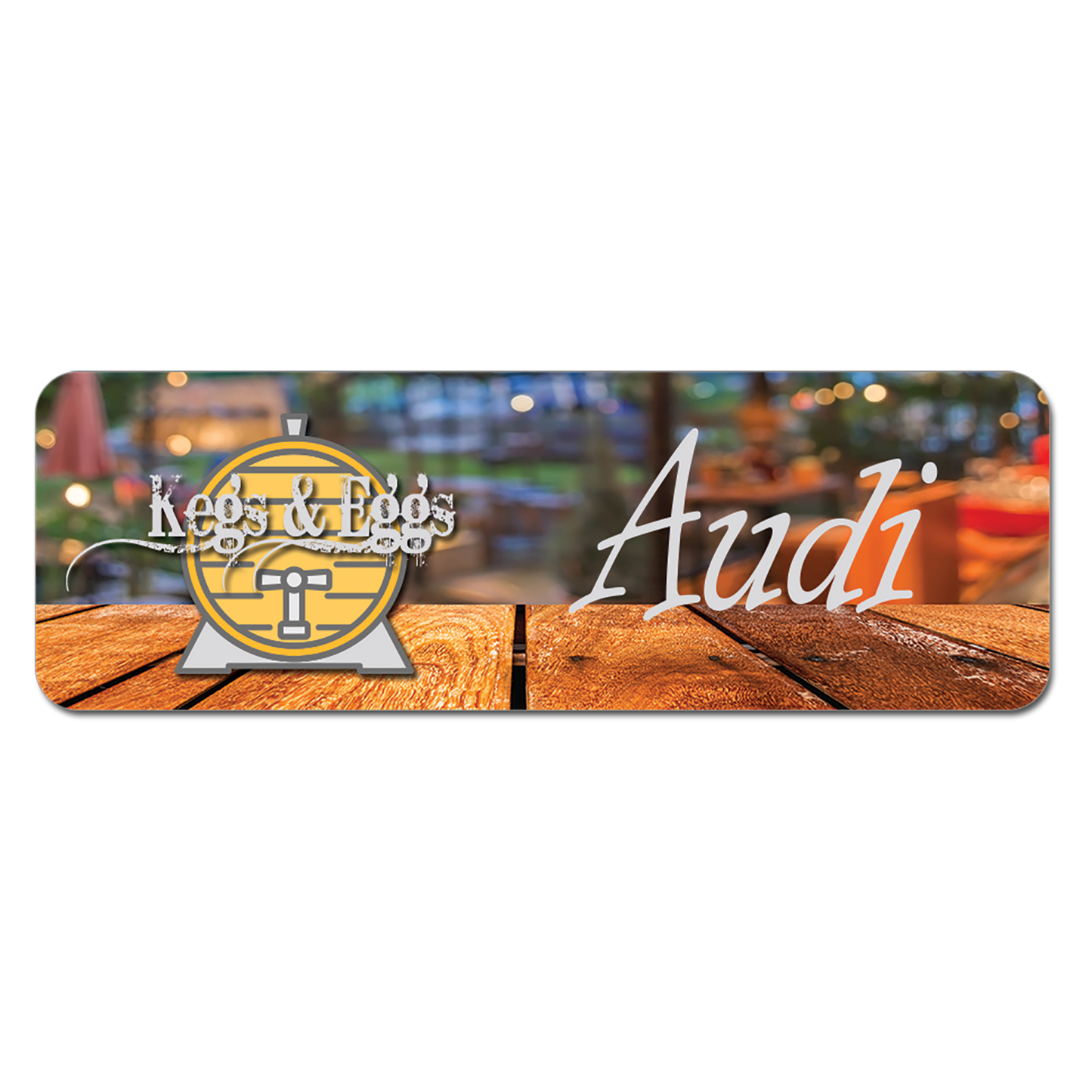 Name Badges with Magnet Backing