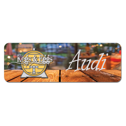 Name Badges with Magnet Backing