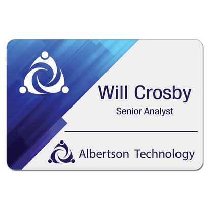 Name Badges with Magnet Backing