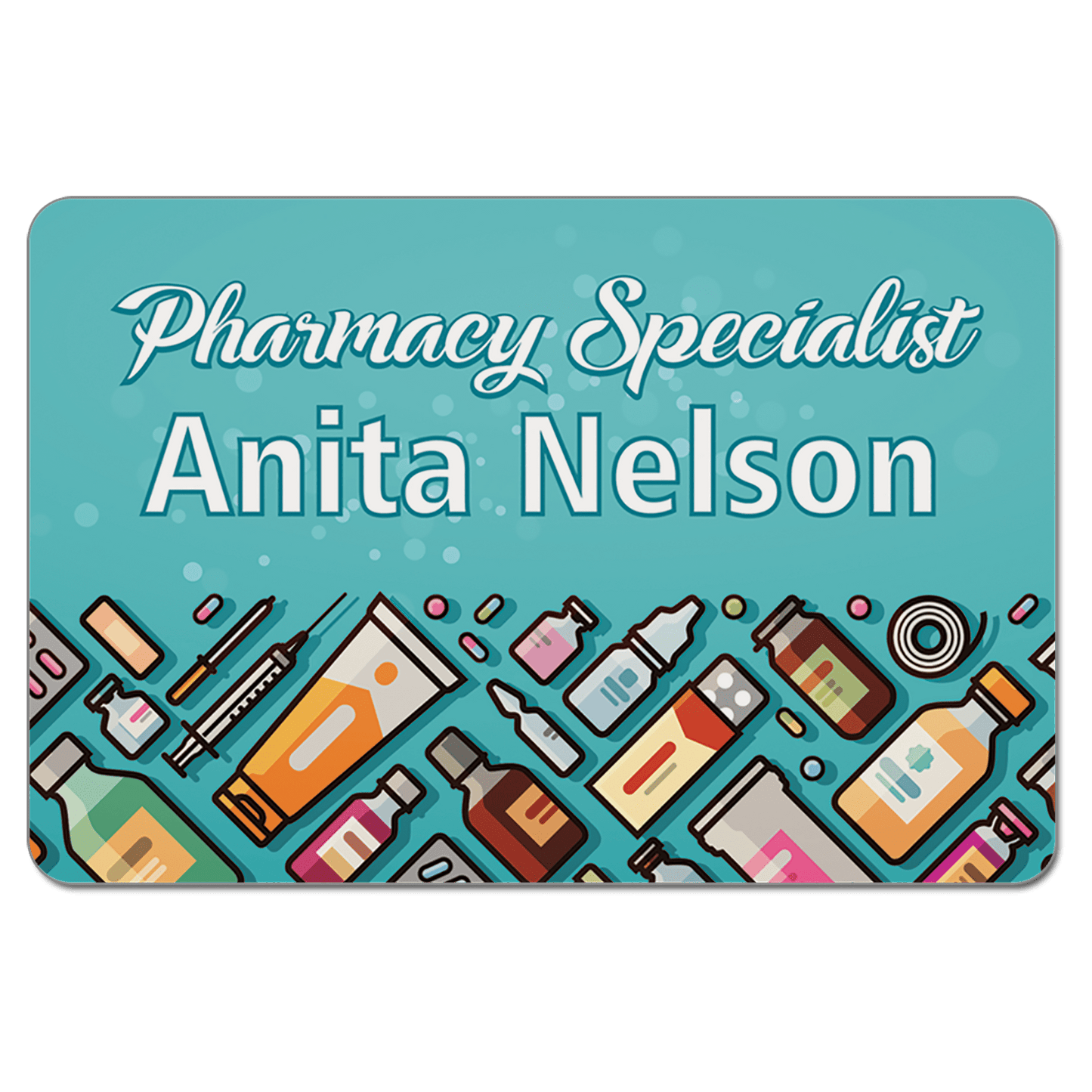 Name Badges with Magnet Backing