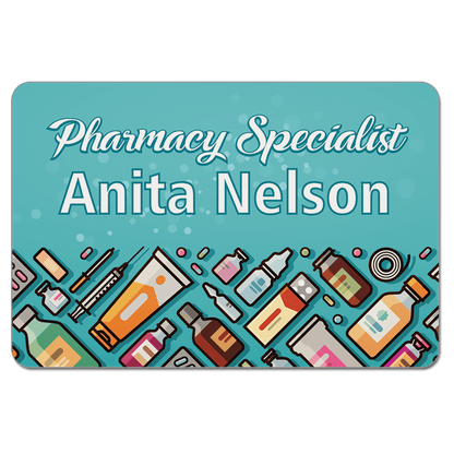 Name Badges with Magnet Backing