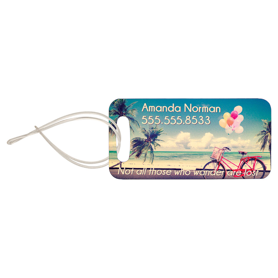Thick Plastic Bag Tags  Double-Sided Personalized