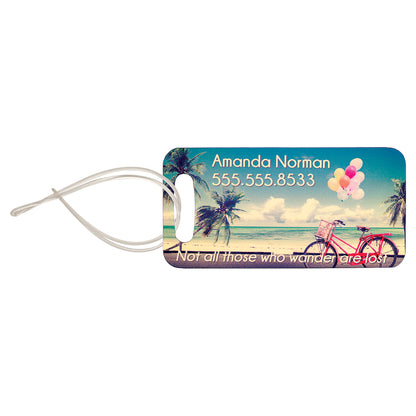 Thick Plastic Bag Tags  Double-Sided Personalized