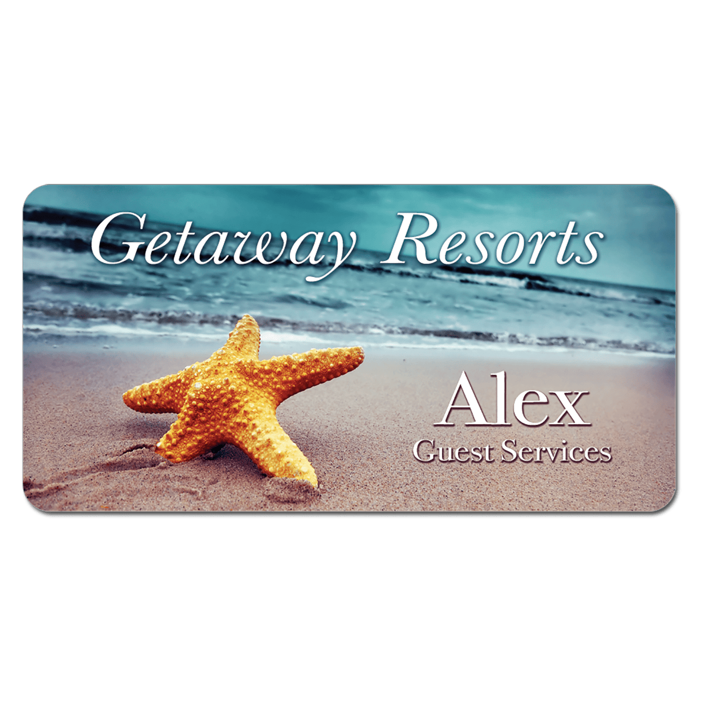 Name Badges with Magnet Backing