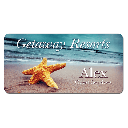 Name Badges with Magnet Backing