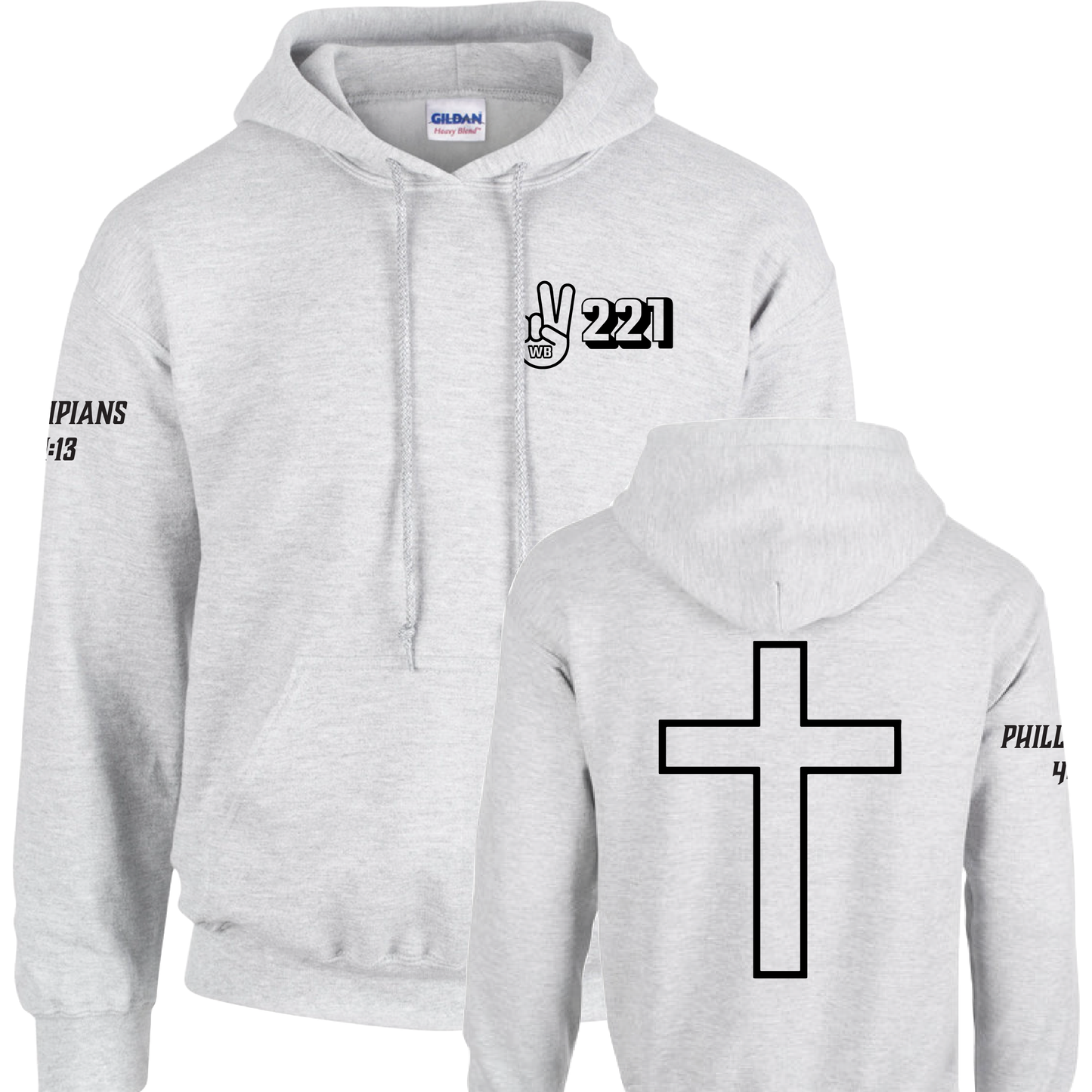 WB221 Hooded Sweatshirt Design by Wyatt B G185