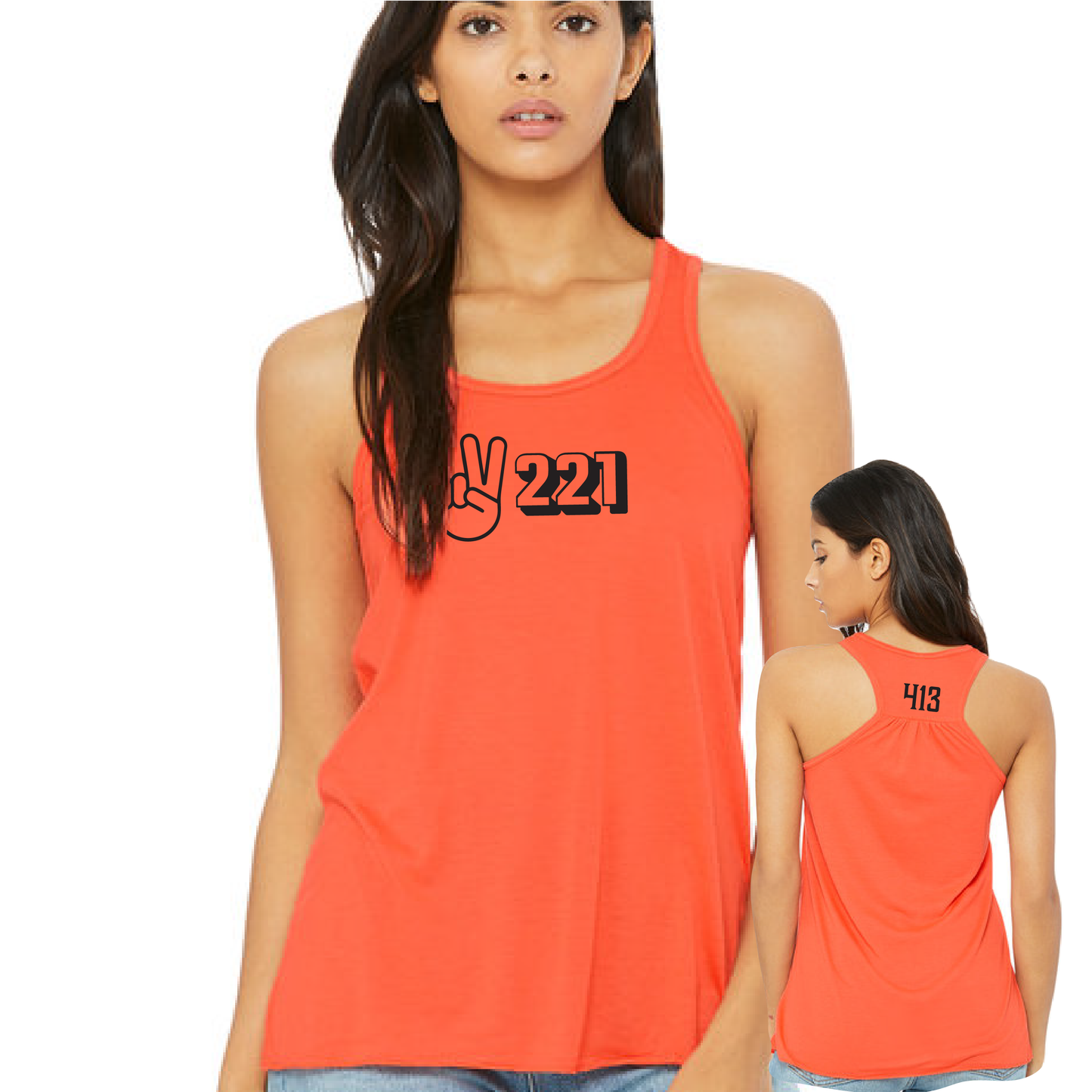 WB221 Ladies' Flowy Racerback Tank B8800