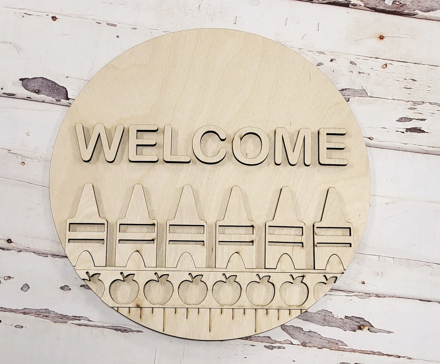 WELCOME School Supply Board Door Hanger Kit - Round - Various Sizes