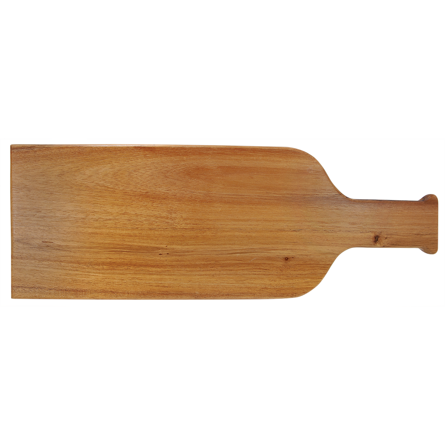 Round Acacia Wood-Slate Serving Board with Handle