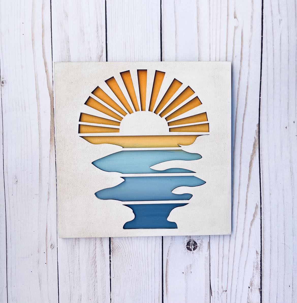 Atardecer en 3D - Nuevas creaciones del kit de pintura para niños