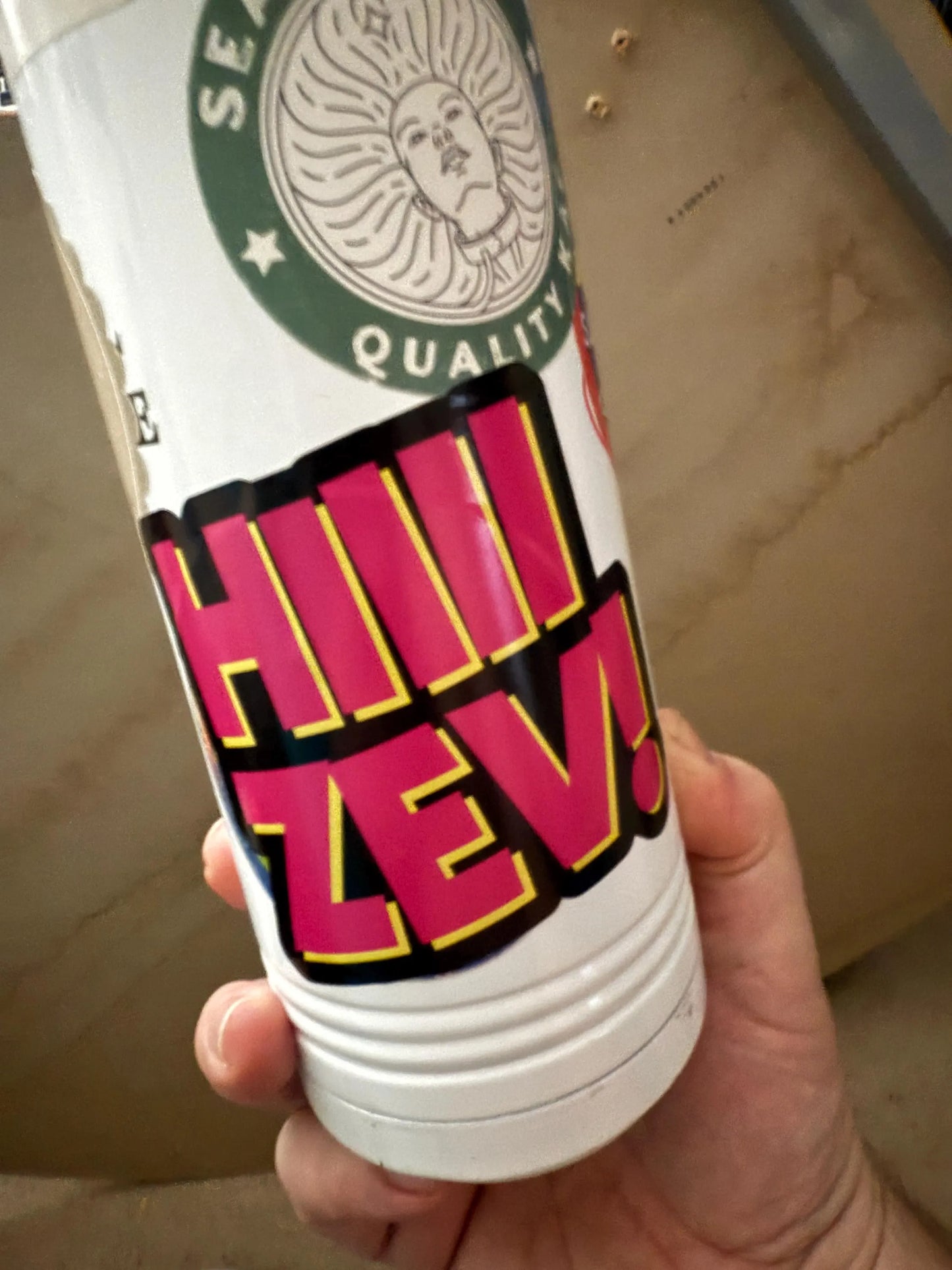 HIIII ZEV! Dungeon Crawler Carl Retro Neon Fandom Vinyl Decal