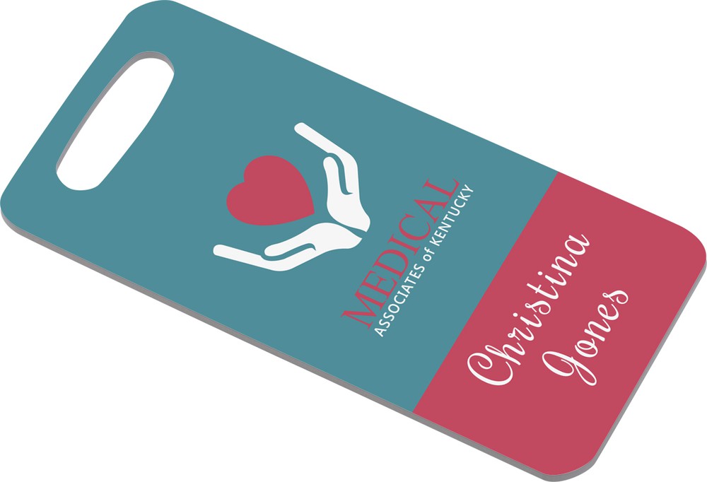 Thick Plastic Bag Tags  Double-Sided Personalized