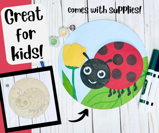 LADYBUG - New Creations By Kid's Ready to Paint Kit