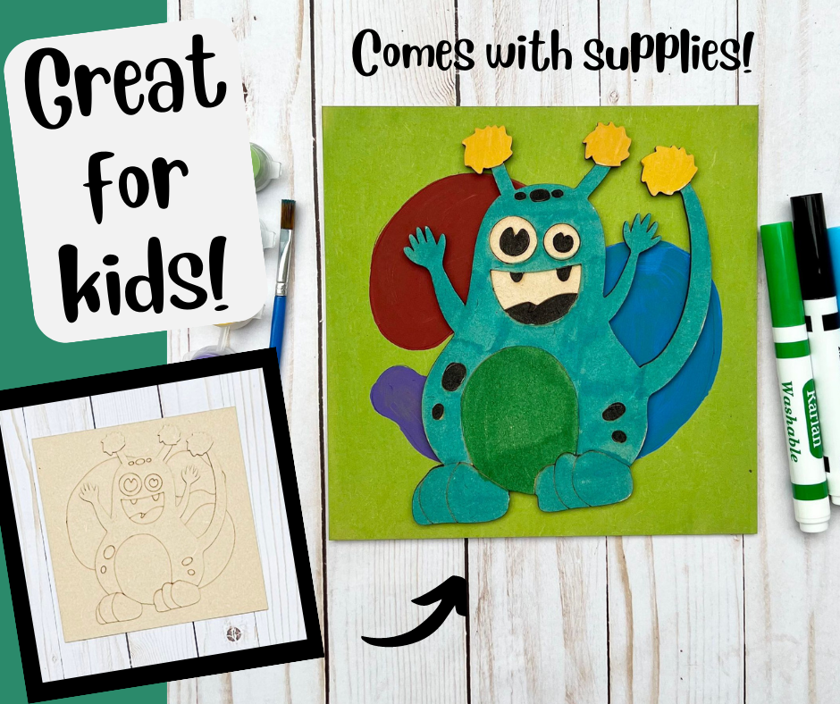 MONSTRUO - Kit de pintura para niños de New Creations
