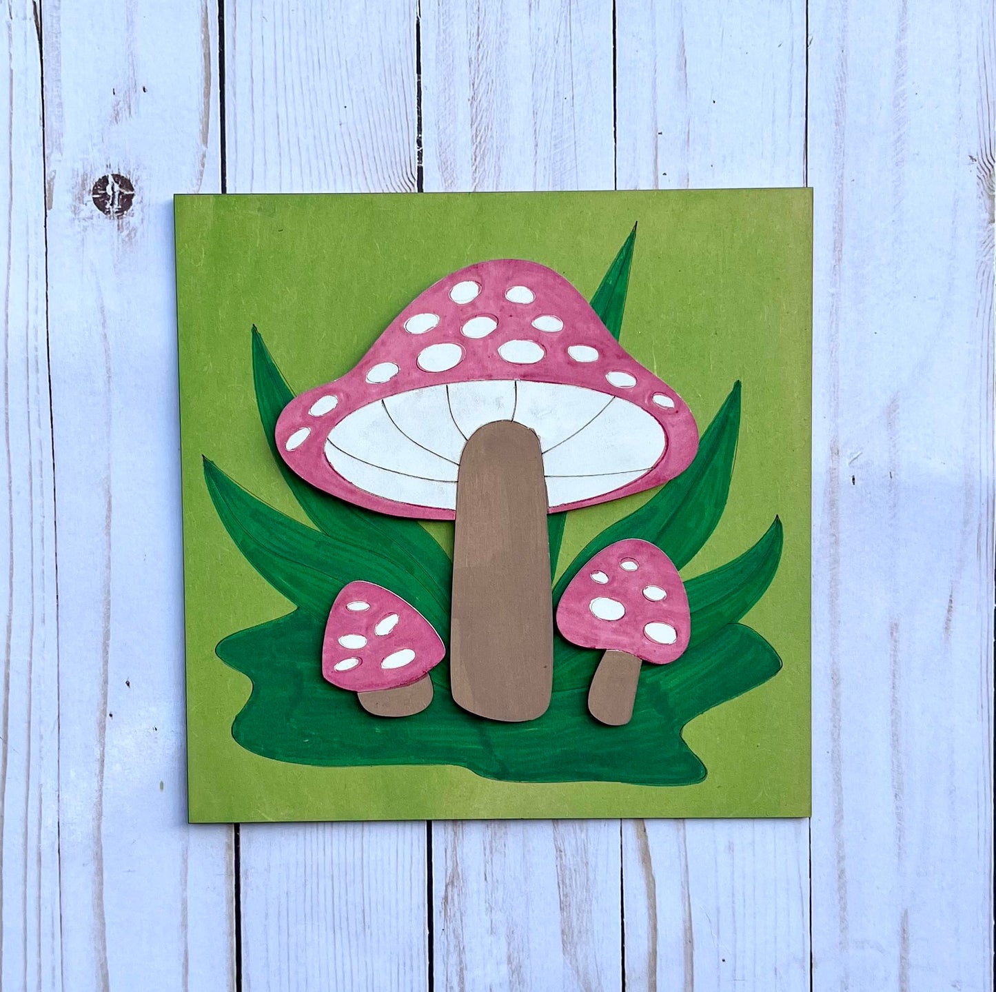 MUSHROOMS - New Creations By Kid's Ready to Paint Kit