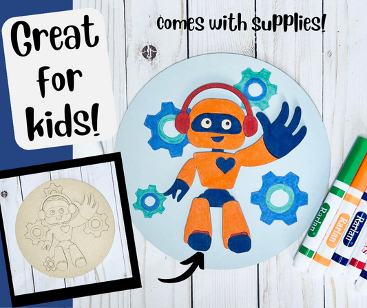 ROBOT - Kit de pintura para niños de New Creations