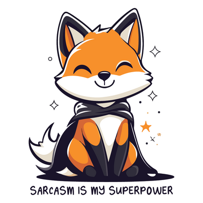 El sarcasmo es mi superpoder - Pegatina de Fox