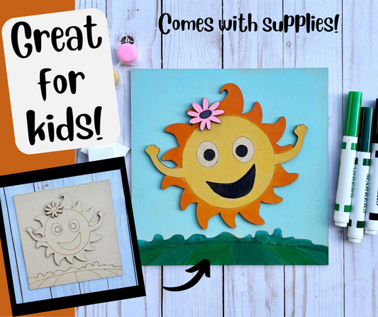 SUN - New Creations By Kid's Ready to Paint Kit
