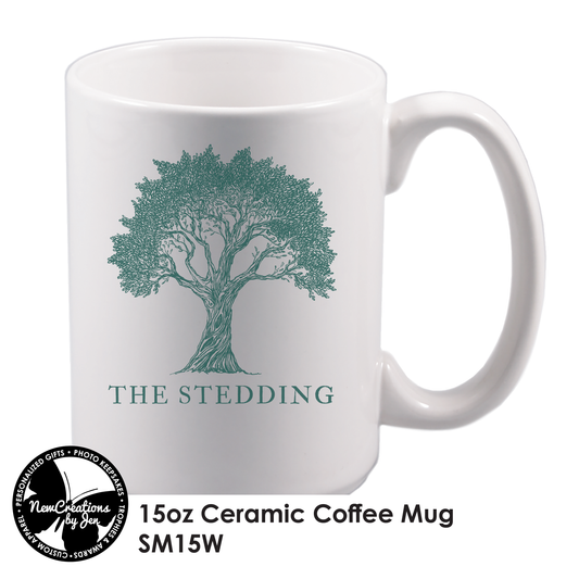 The Stedding - Taza de café de cerámica de 15 oz 