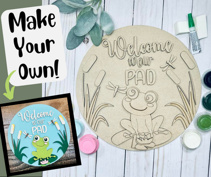 Welcome to our Pad Round Layers Sign Kit - Ready to Paint