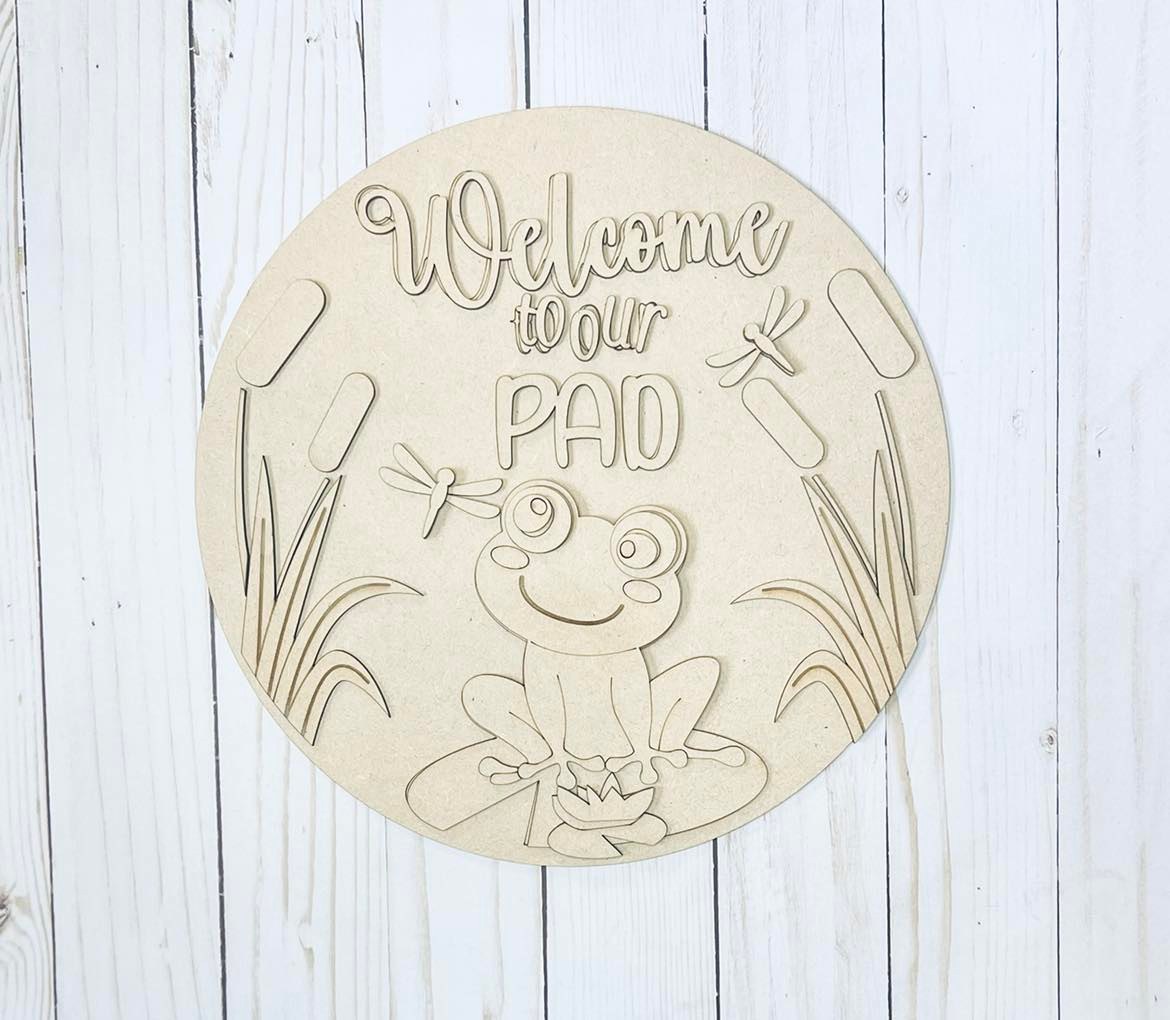 Welcome to our Pad Round Layers Sign Kit - Ready to Paint