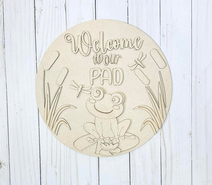 Welcome to our Pad Round Layers Sign Kit - Ready to Paint