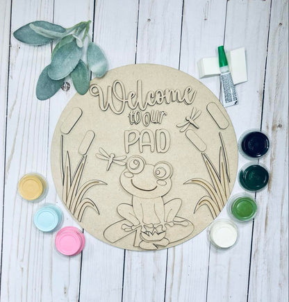 Welcome to our Pad Round Layers Sign Kit - Ready to Paint